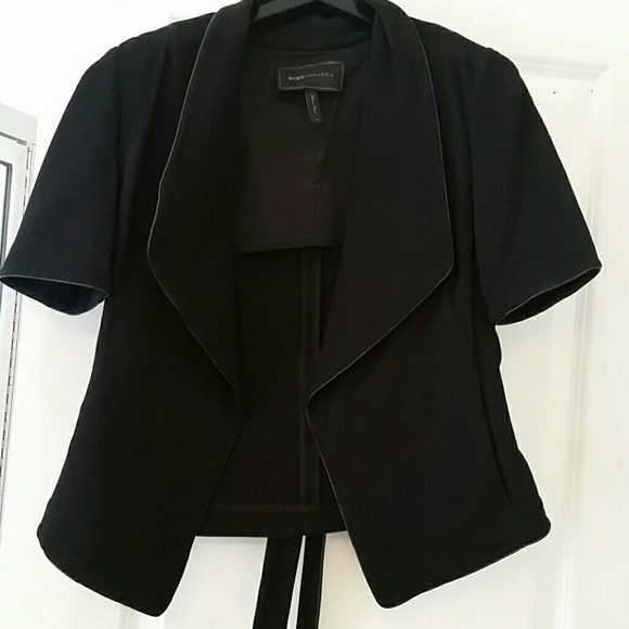 BCBGMaxAzria Tops - BCBGMAXAZRIA Black Belted Jacket